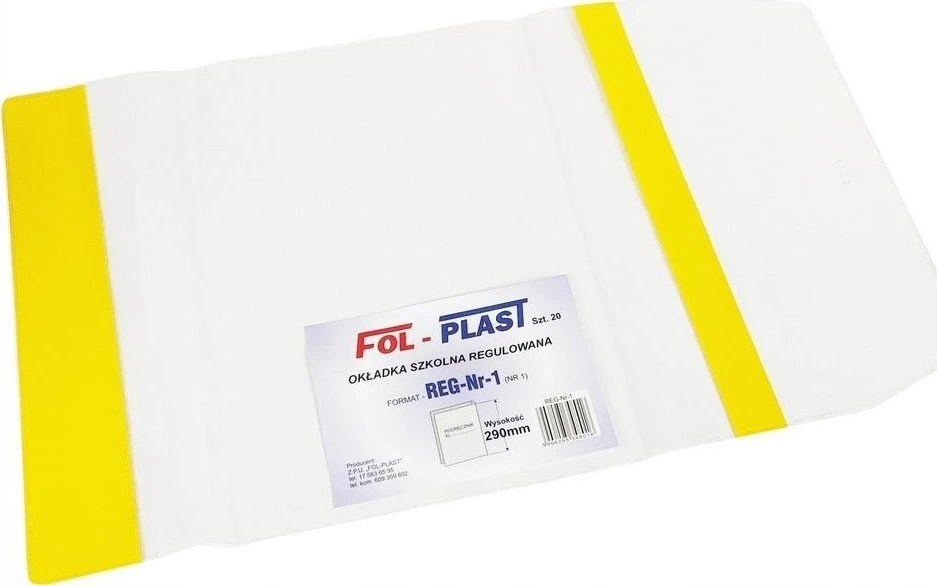Fol-Plast Reguliuojamas viršelis vadovėliams NR 1 (20 vnt.)