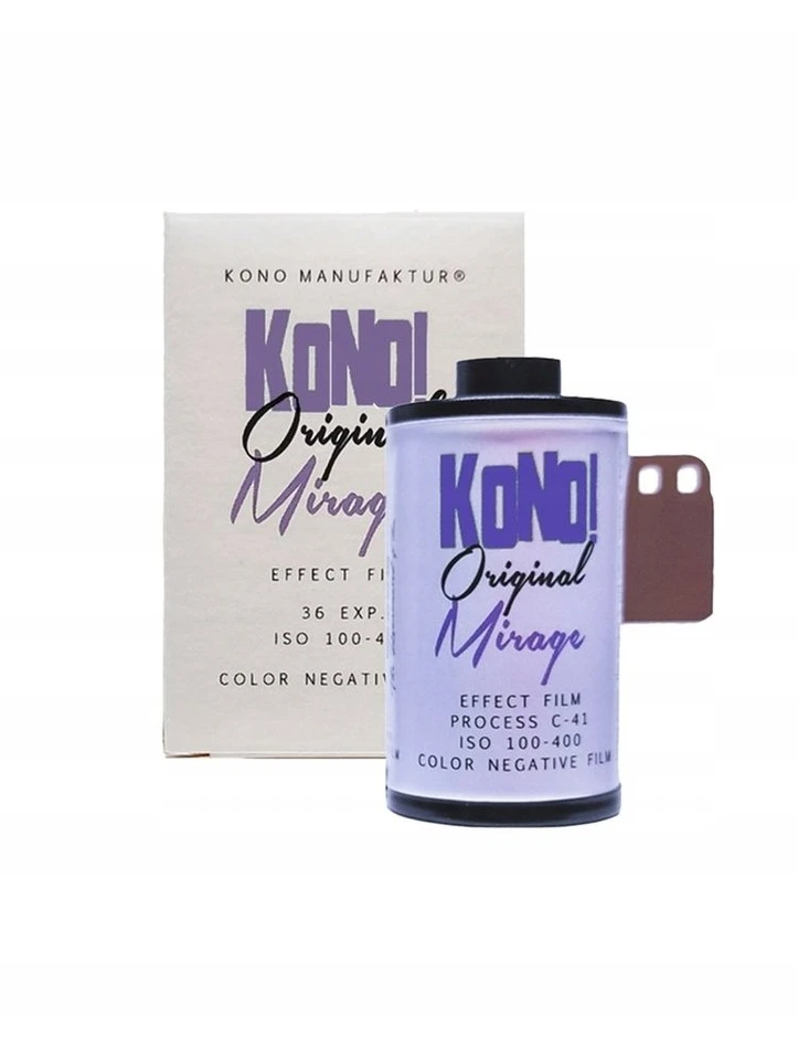 Foma Kamera - KONO Film Original Mirage 36 35mm Spalvota Neigiama Juosta