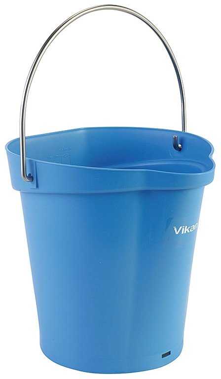 Maisto kibirėlis, Vikan, 6 l, mėlynas, PP/nerūdijantis plienas, su pylimo snapeliu