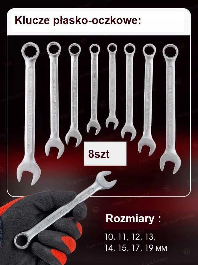 Įrankių rinkinys Forcekraft Įrankių rinkinys 1/2'' i 1/4'' 78el. (6-kątnych) (4-32mm)