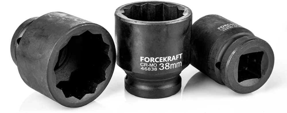 Įrankių rinkinys Forcekraft Įrankių rinkinys 3/4", 26 el. (6-kątnych)