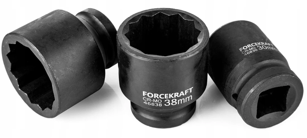Įrankių rinkinys Forcekraft Įrankių rinkinys 3/4", 26 el. (6-kątnych)