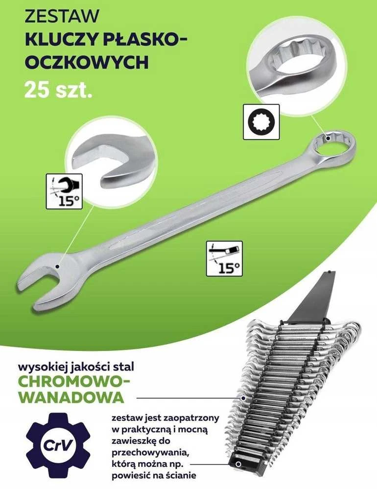 Forcekraft Kombinuotų raktų komplektas WMC TOOLS 5261MP 25 vnt