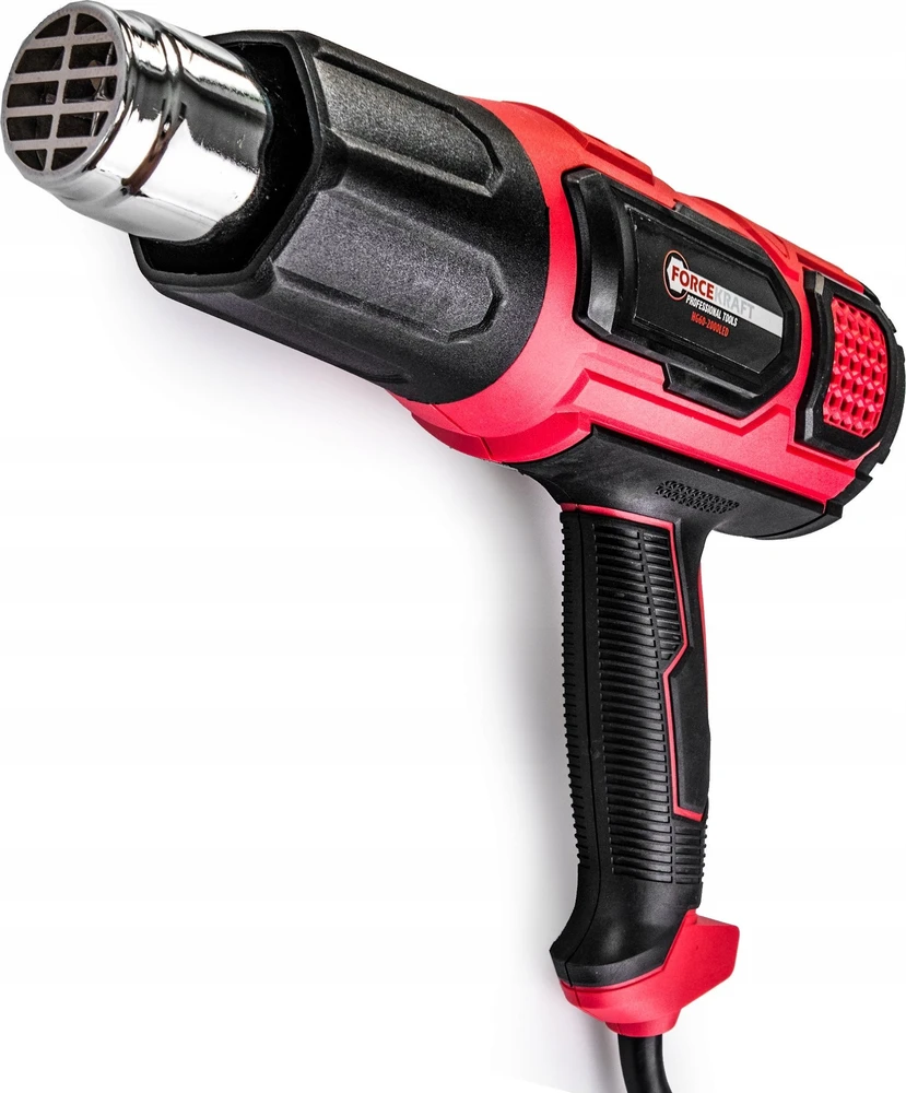 Forcekraft elektrinis šilumos pistoletas su antgaliais (230V, 50/60Hz, 2000W, 60-600 laipsnių, 300-500l/min)