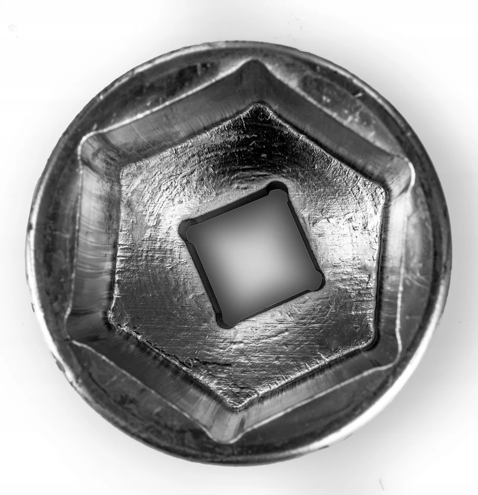 Forcekraft 50 mm 1'' antgalis (6 briaunų)