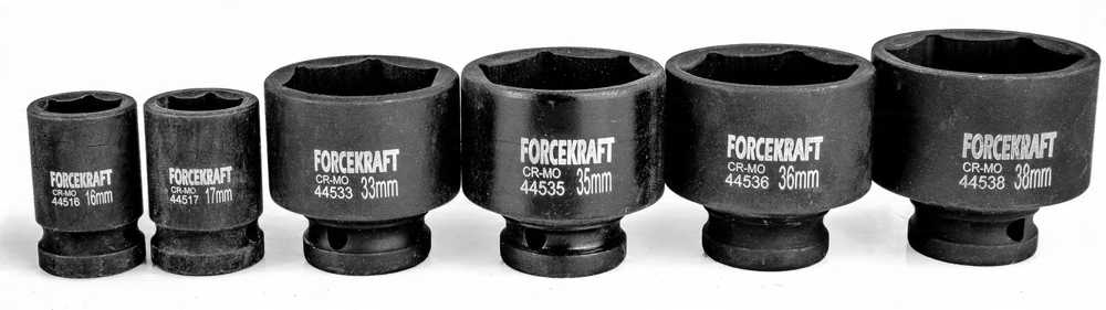 Forcekraft Smūginė galvutė 1/2'' 33mm (6-kampė)