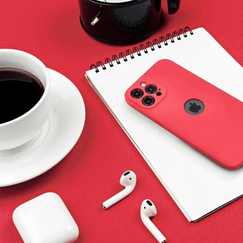 Forcell OEM dėklas, skirtas iPhone 13 MINI, minkštas, raudonas