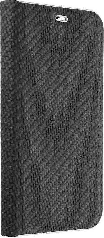 Forcell OEM atverčiamas dėklas iPhone 13 Luna Book Carbon juodas