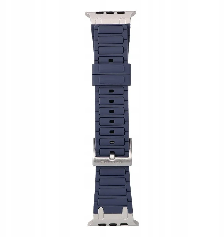 „Apple Watch“ dirželis Forcell F-Design FA06 silikoninis, su skylutėmis, 38 / 40 / 41 mm, mėlynas