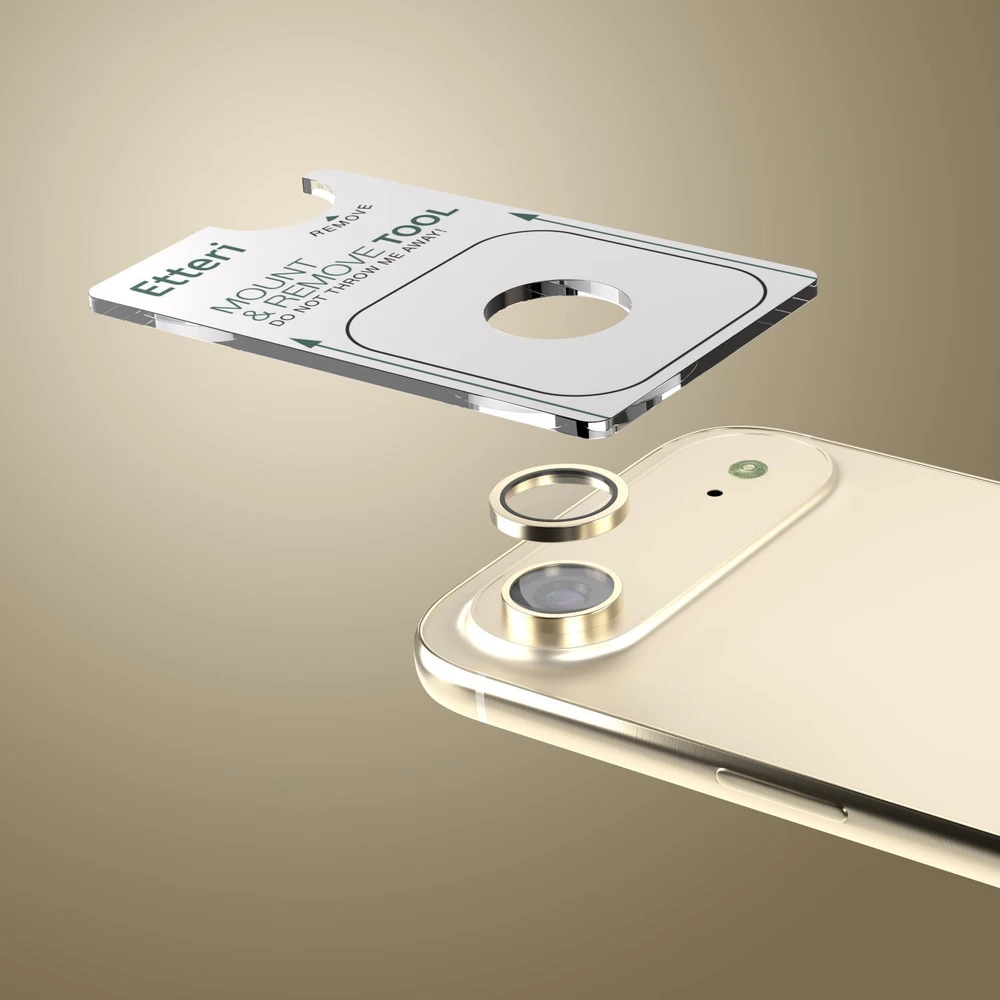 Forcell Telforceone galinio fotoaparato objektyvo apsauga, skirta iPhone 17 Air auksinis