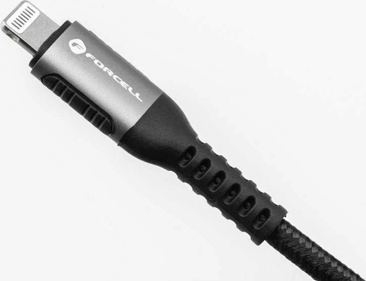 USB C - Lightning laidas Forcell F-Energy PD 3A 27W Cafule 3 m C259 juodas