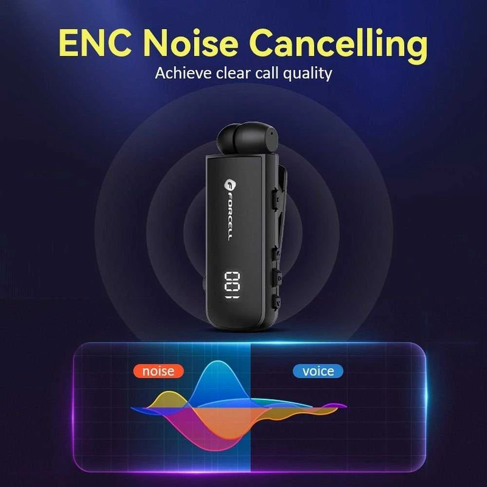 Ausinės Belaidės earphone Forcell F-Audio Drive EarBud juodas