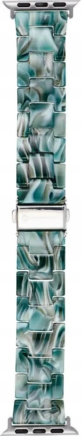 FORCELL F-DESIGN FA04 marble textured resin apyrankė skirta Apple Watch 38 / 40 / 41 mm žalios spalvos