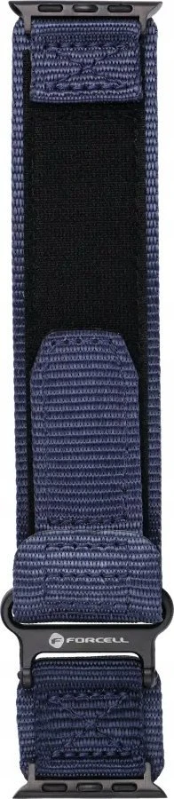 FORCELL F-DESIGN FA05 nylon apyrankė skirta Apple Watch 42 / 44 / 45 / 49 mm mėlynos spalvos