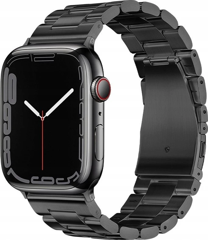 FORCELL F-DESIGN FA10 stainless steel apyrankė skirta Apple Watch 42 / 44 / 45 / 49 mm juodos spalvos