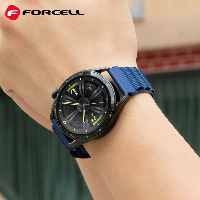 FORCELL F-DESIGN FS05 apyrankė skirta Samsung Watch 20 mm mėlynos spalvos