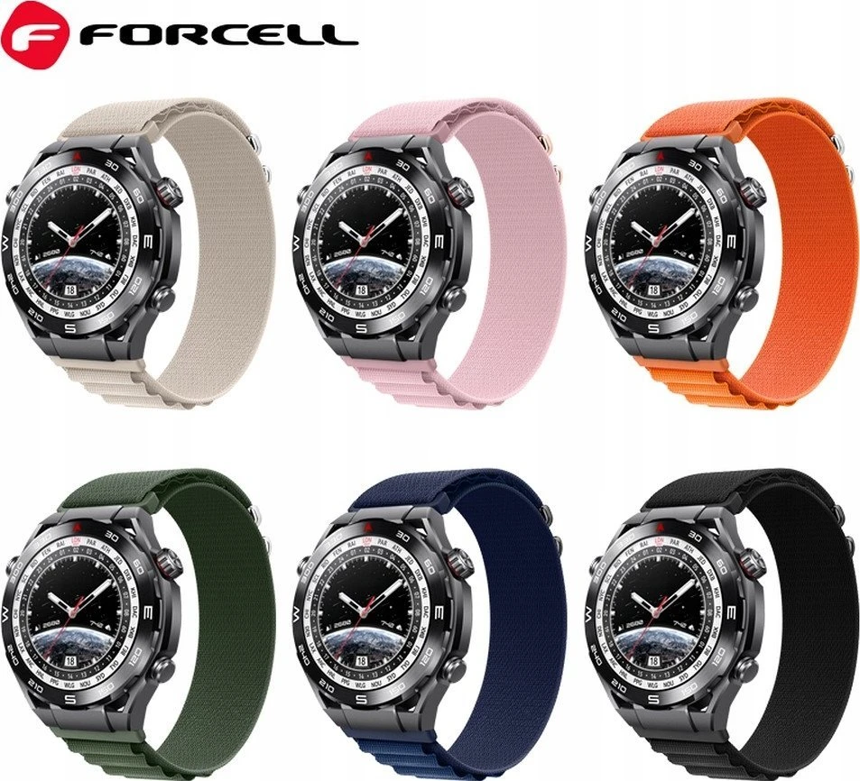FORCELL F-DESIGN FS05 apyrankė skirta Samsung Galaxy Watch 22 mm oranžinės spalvos