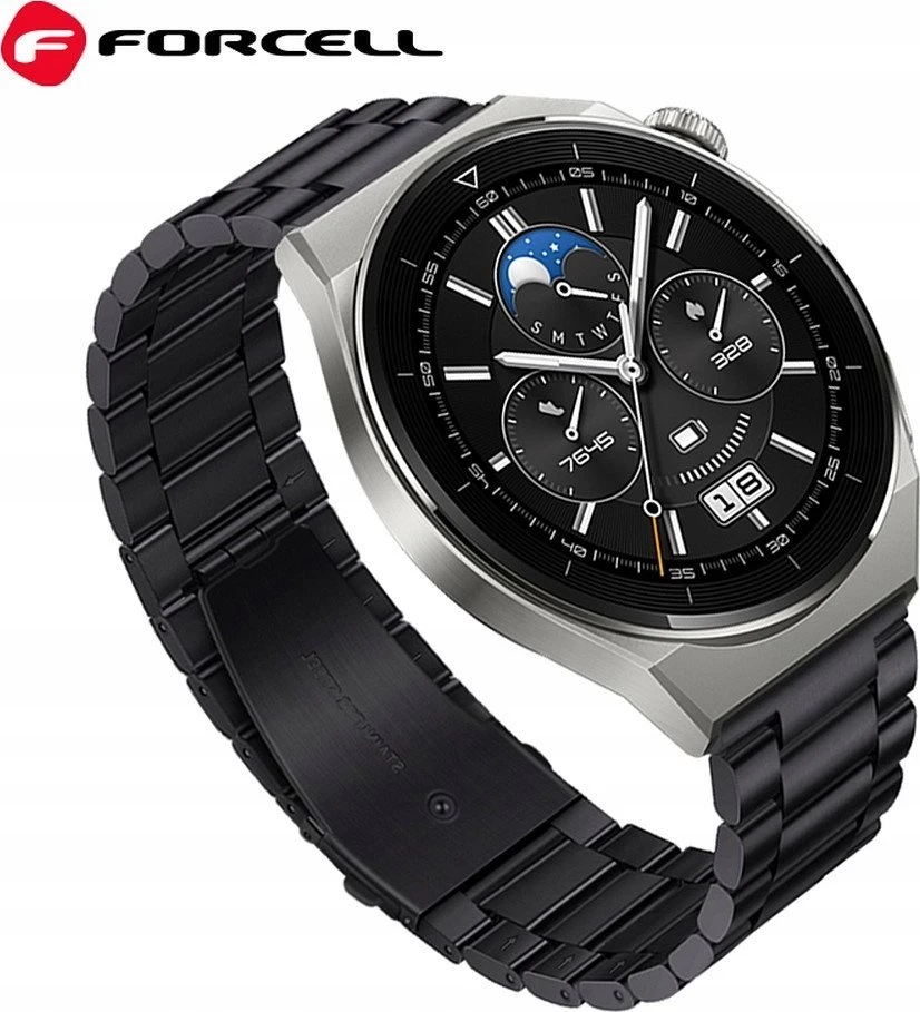 FORCELL F-DESIGN FS06 apyrankė skirta Samsung Galaxy Watch 20 mm juodos spalvos