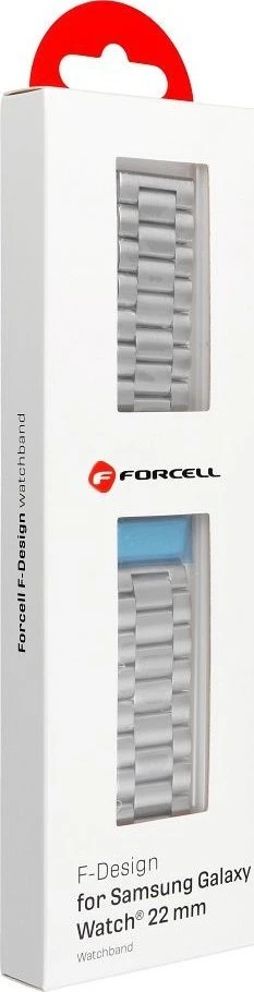 FORCELL F-DESIGN FS06 apyrankė skirta Samsung Galaxy Watch 22 mm sidabro spalvos
