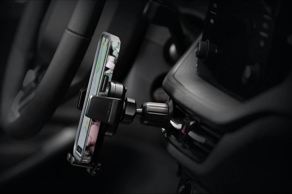 Automobilinis telefono laikiklis Forcell F-Grip Guardian AV oro išleidimo angos juodas