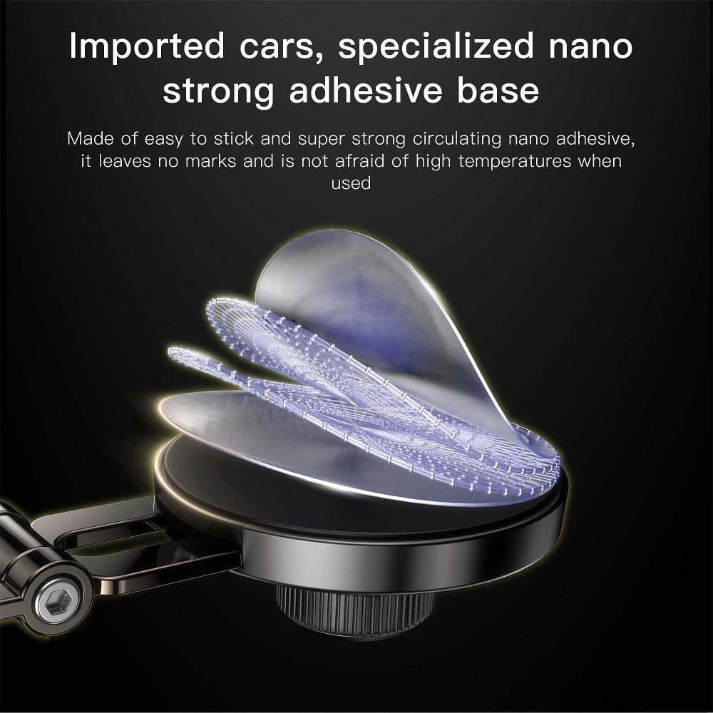 Magnetinis automobilio telefono laikiklis Forcell F-Grip IronSecure priekinis stiklas / prietaisų skydelis juodas