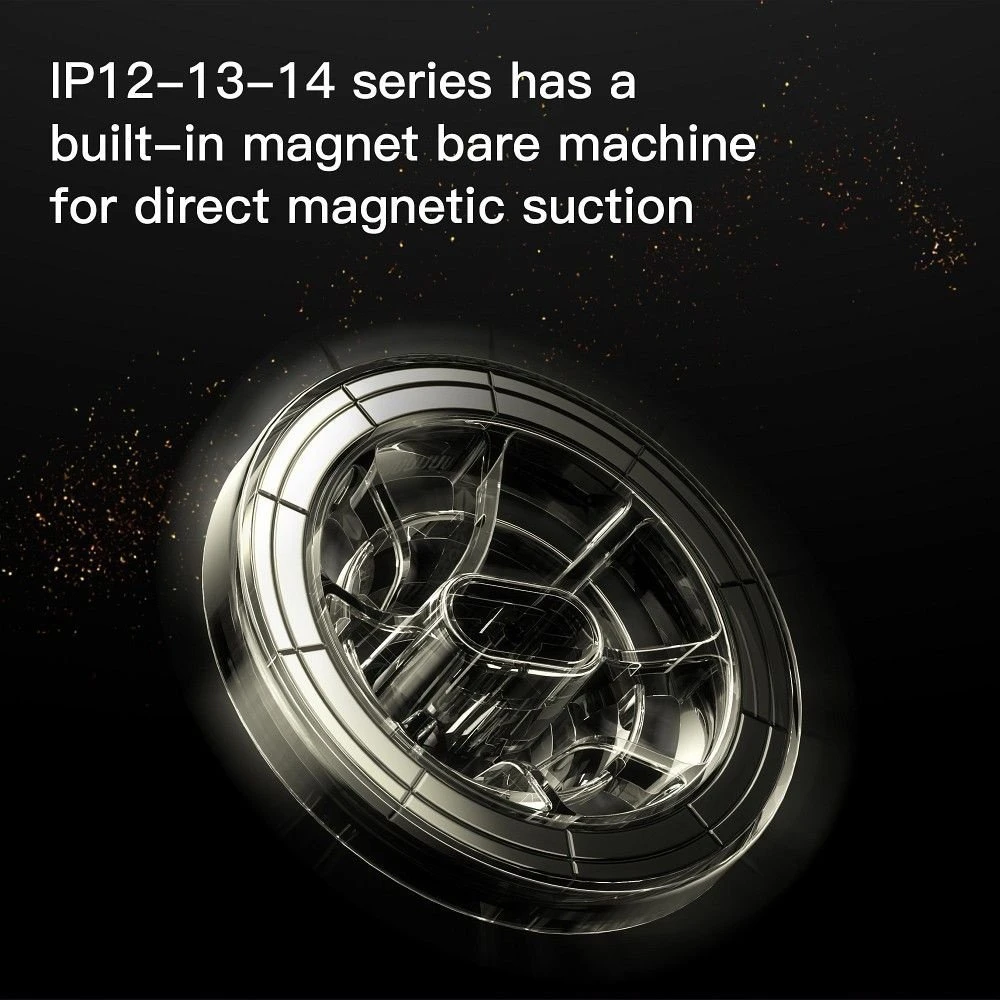 Magnetinis automobilio telefono laikiklis, suderinamas su „Magsafe Forcell F-Grip PrecisionX“ priekiniu stiklu / prietaisų skydeliu / ventiliacijos angomis (juodas)