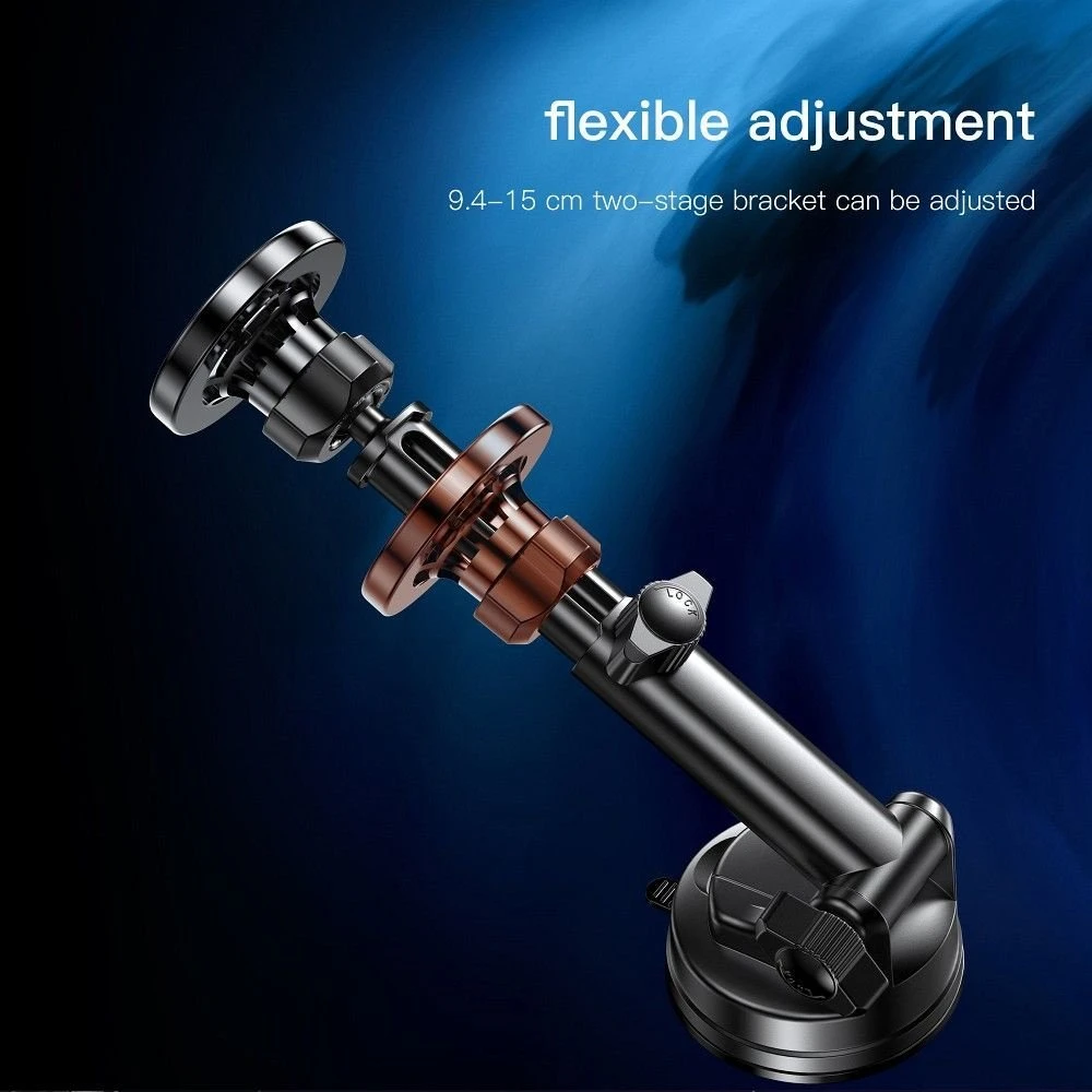 Magnetinis automobilio telefono laikiklis, suderinamas su „Magsafe Forcell F-Grip PrecisionX“ priekiniu stiklu / prietaisų skydeliu / ventiliacijos angomis (juodas)