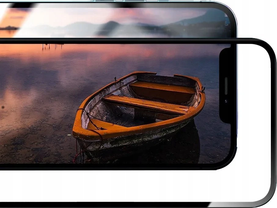Hibridinis stiklas iPhone 12 / 12 PRO Forcell Flexible 5D juodas