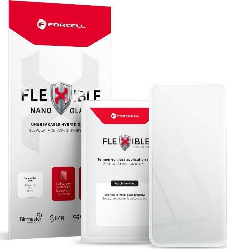 Hibridinis stiklas, skirtas „iPhone 12 / 12 PRO Forcell Flexible Nano Glass“