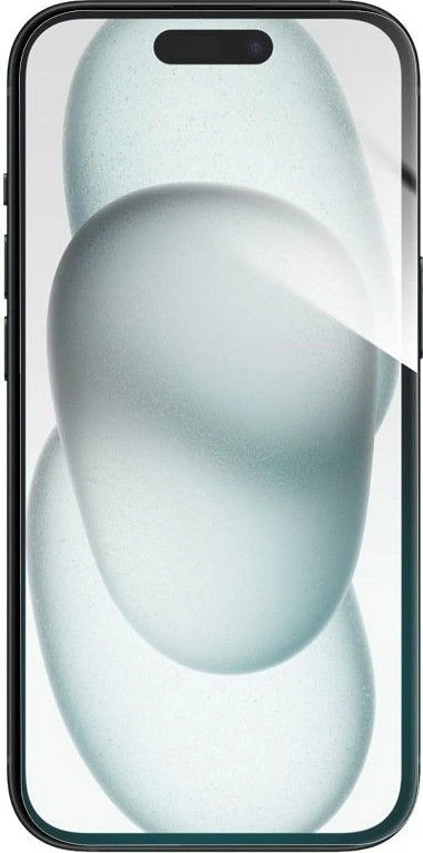 Hibridinis stiklas su „iPhone 15 Forcell Flexible Nano Glass“
