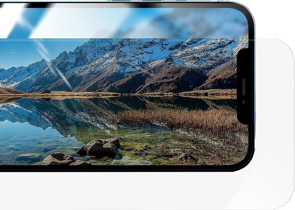 Hibridinis stiklas, skirtas iPhone 13 / 13 PRO / 14 / 16e / 17e (SE 4 2025) su „Forcell Flexible Nano Glass“