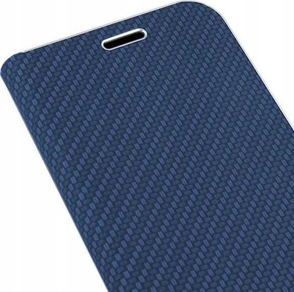 Dėklas Forcell Oem LUNA Book Carbon skirtas Xiaomi Redmi Note 11 Pro / 11 Pro 5G mėlynos spalvos