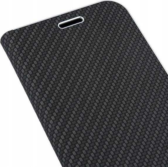 Dėklas Forcell Oem LUNA Book Carbon skirtas Xiaomi Redmi Note 11 Pro / 11 Pro 5G juodos spalvos
