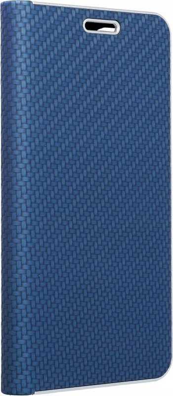 Dėklas Forcell Oem LUNA Book Carbon skirtas Xiaomi Redmi Note 11 Pro / 11 Pro 5G mėlynos spalvos
