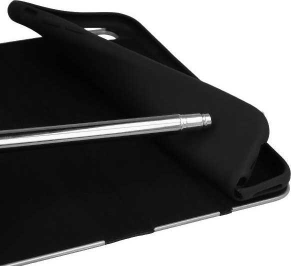 Dėklas Forcell Oem LUNA Book Carbon skirtas Xiaomi Redmi Note 11 Pro / 11 Pro 5G juodos spalvos
