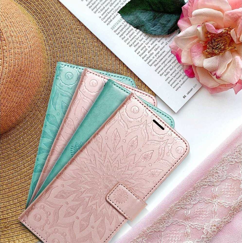 Forcell Oem MEZZO Book dėklas skirtas Samsung Galaxy A13 5G / A04S mandala žalios spalvos