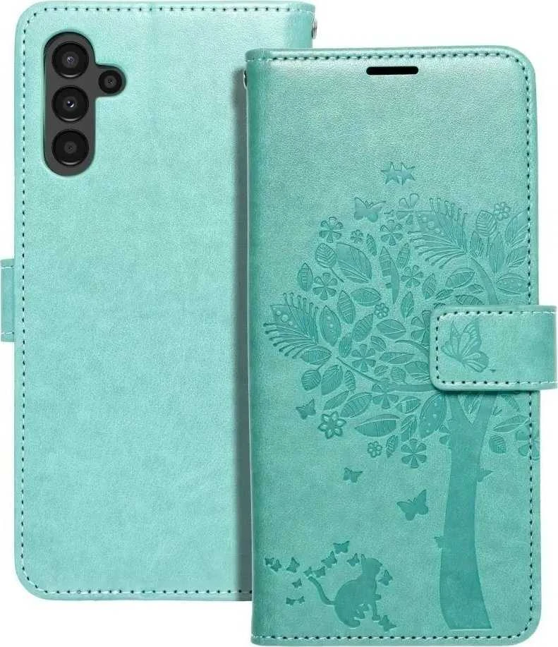 Forcell Oem MEZZO Book dėklas skirtas Samsung Galaxy A13 5G / A04S medžio žalios spalvos