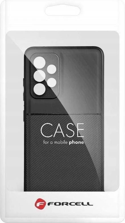 Forcell Oem NOBLE dėklas skirtas Samsung Galaxy A12 / M12 juodos spalvos