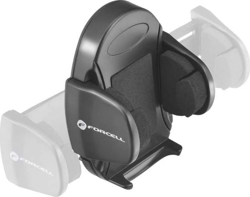Automobilinis telefono laikiklis Forcell F-Grip Oval 17 cm priekinis stiklas / prietaisų skydelis / oro išleidimo anga, juodas