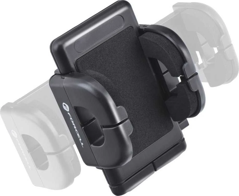 Automobilinis telefono laikiklis Forcell F-Grip Regular 27 cm priekinis stiklas / prietaisų skydelis / oro išleidimo anga, juodas