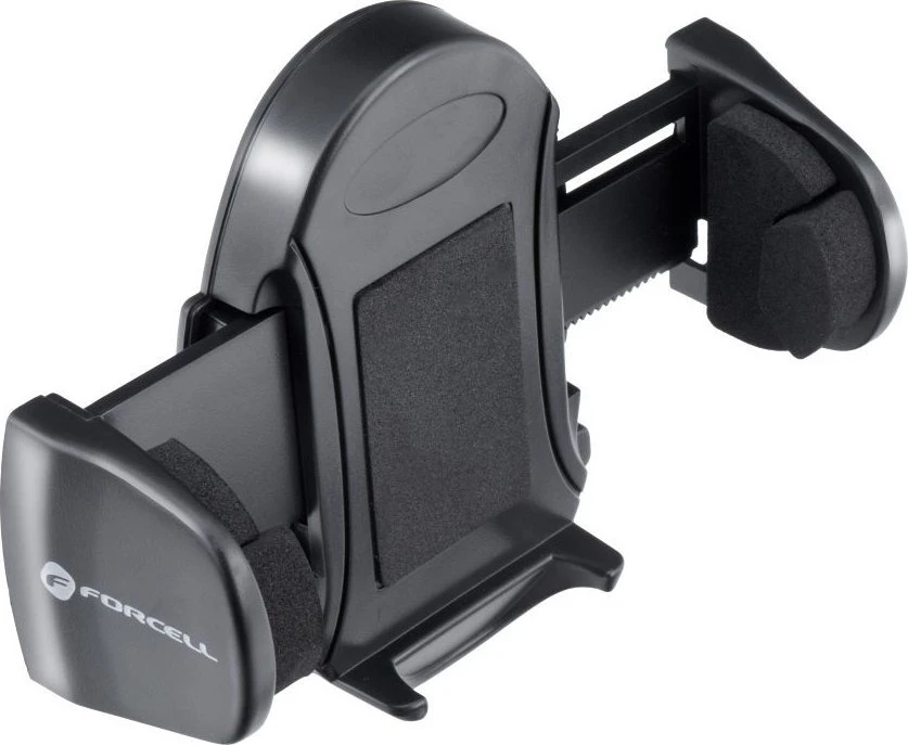 Automobilinis telefono laikiklis Forcell F-Grip Oval 17 cm priekinis stiklas / prietaisų skydelis / oro išleidimo anga, juodas