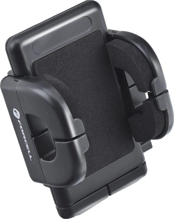 Automobilinis telefono laikiklis Forcell F-Grip Regular 27 cm priekinis stiklas / prietaisų skydelis / oro išleidimo anga, juodas