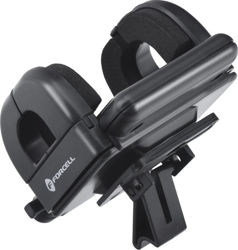 Automobilinis telefono laikiklis Forcell F-Grip Regular 27 cm priekinis stiklas / prietaisų skydelis / oro išleidimo anga, juodas