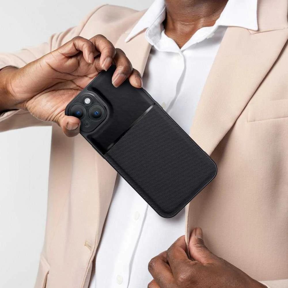 Dėklas Forcell Oem Case for iPhone 12 Noble juodas