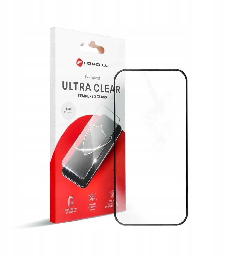 Grūdintas stiklas skirtas Samsung A37 Forcell Ultra Clear Glass juoda