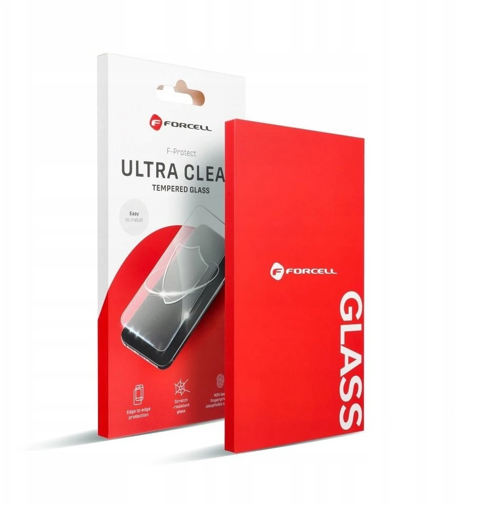 Grūdintas stiklas Samsung S26 Forcell Ultra Clear Glass, juodas (veikiantis skaitytuvas)