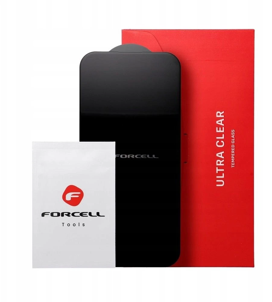 Grūdintas stiklas skirtas Samsung A37 Forcell Ultra Clear Glass juoda