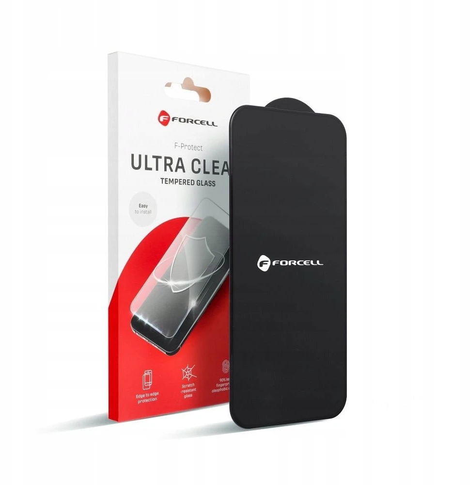 Forcell Ultra Clear Glass - skirtas Xiaomi Redmi Note 14 4G / Redmi Note 14 5G juodas