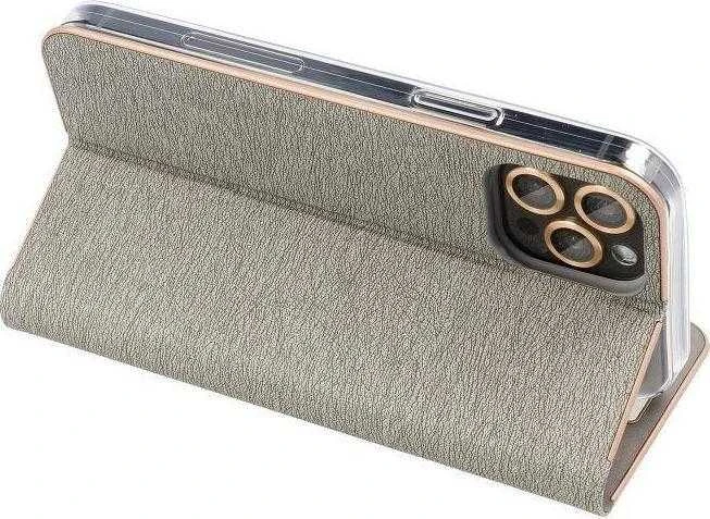 Dėklas Forcell Oem LUNA Book Gold skirtas Samsung Galaxy A53 5G sidabro spalvos