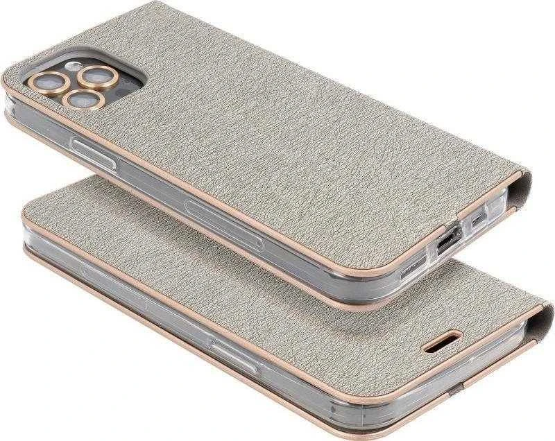 Dėklas Forcell Oem LUNA Book Gold skirtas Samsung Galaxy A53 5G sidabro spalvos